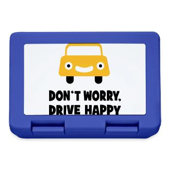 Driving a car - Lunchbox - royal blue - Front