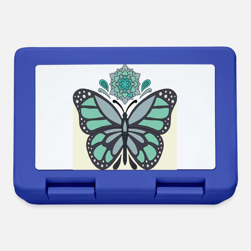 butterfly - Lunchbox - royal blue
