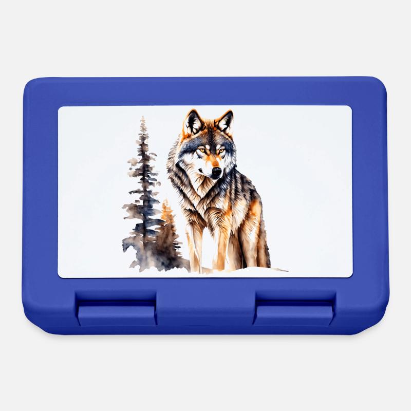 Wolf - Lunchbox - royal blue