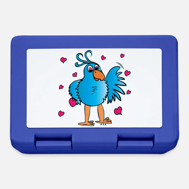 Funny bird - Lunchbox - royal blue