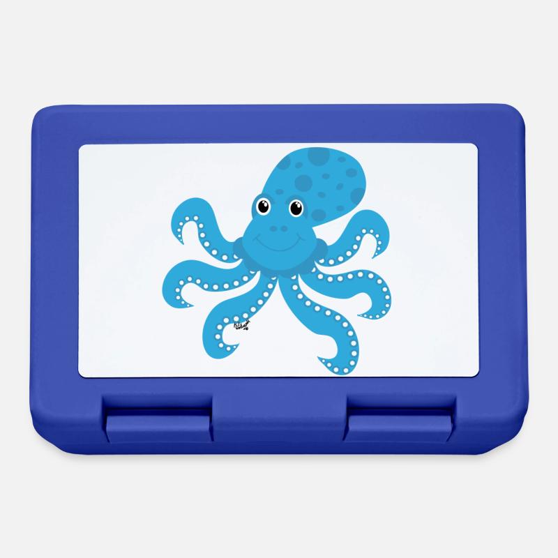 octopuses - Lunchbox - royal blue