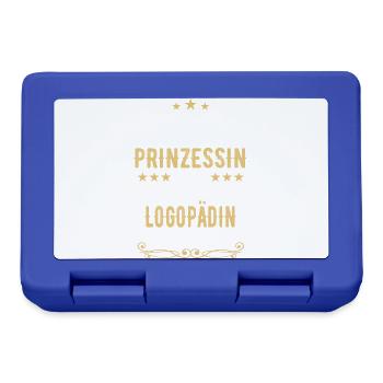 Logopädin Logopädie Rehabilitation Beruf Spruch - Brotdose - Royalblau - Vorne