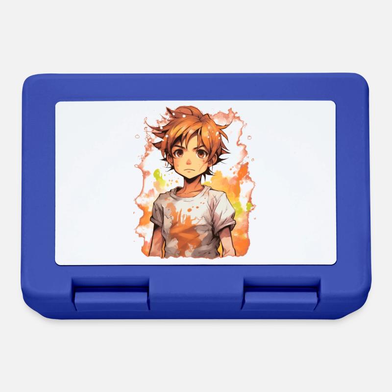 Anime Boy - Lunchbox - royal blue