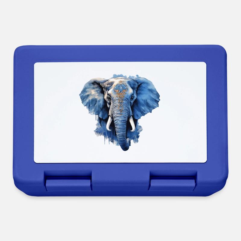 Elefant - Brotdose - Royalblau