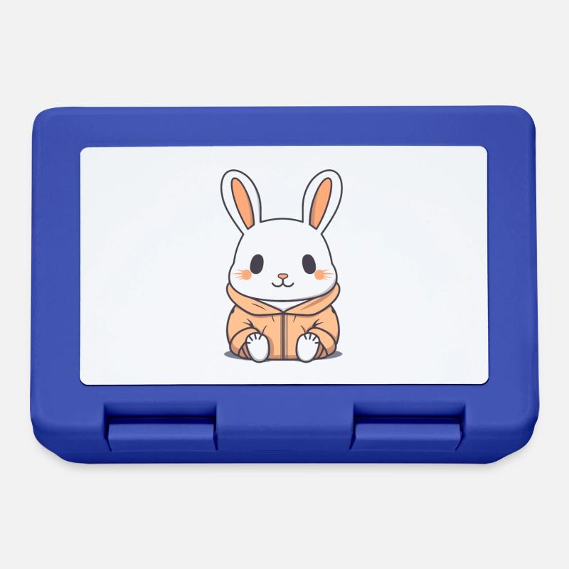 Lapin - Style Kawaii - Boîte à goûter - bleu royal