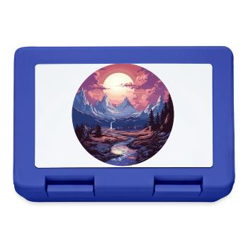 Landscape - Illustration - Lunchbox - royal blue - Front