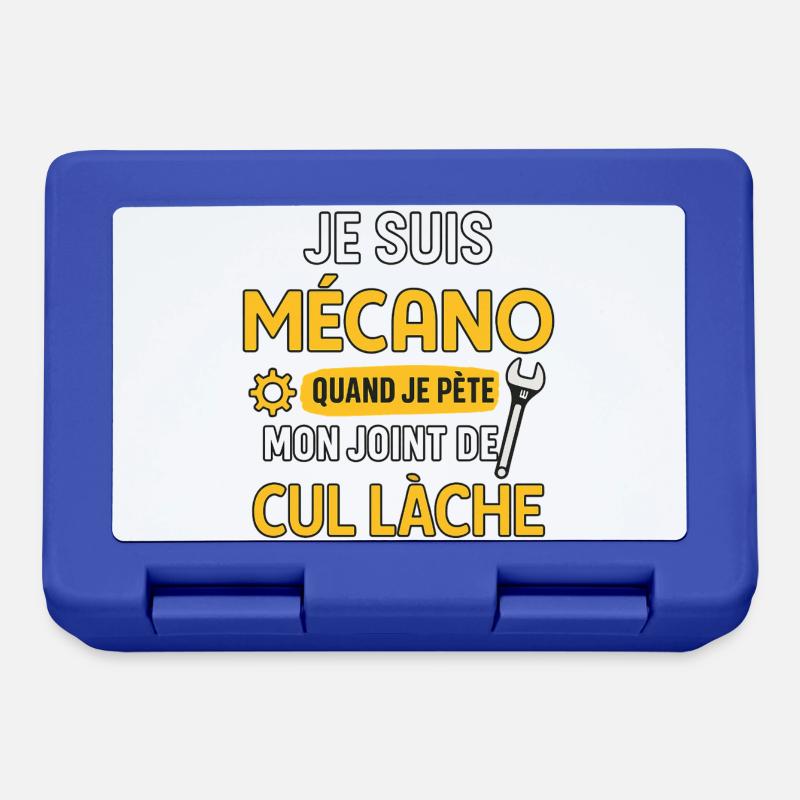 Mecano - Boîte à goûter - bleu royal