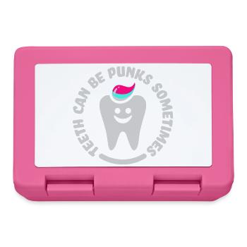teeth punk zahn - Lunchbox - pink - Front