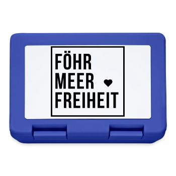 Föhr Meer Freiheit - Brotdose - Royalblau - Vorne