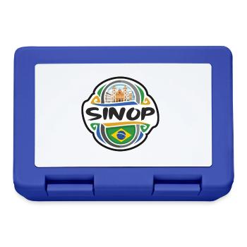 Sinop Brasilien Flagge Abzeichen Reise Souvenir Briefmarke - Brotdose - Royalblau - Vorne