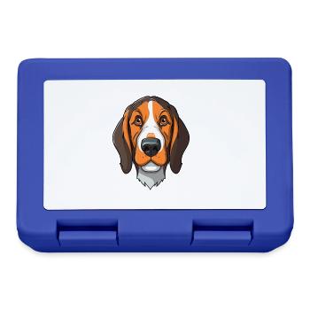 Chien tricolore sibérien race de chien Cartoon Kawaii I - Boîte à goûter - bleu royal - Devant