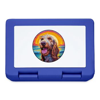 Spinone Italiano Race De Chien Coloré Cartoon Waterc - Boîte à goûter - bleu royal - Devant