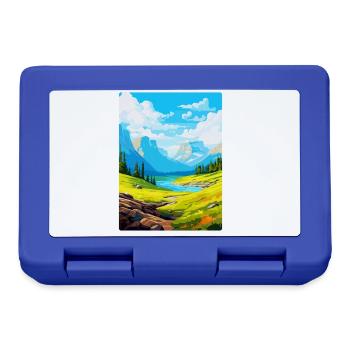 Pyrenäen-Nationalpark Frankreich Reiseplakat WPA - Brotdose - Royalblau - Vorne