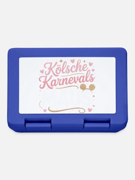 Kölsche Karnevalsmaus Karneval Köln Kölner Maus - Brotdose - Royalblau