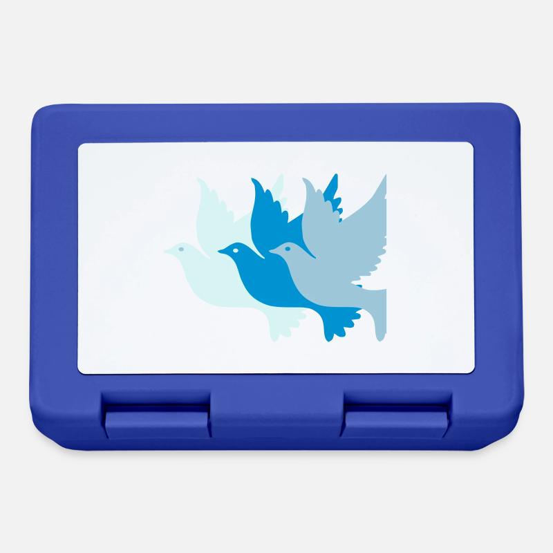 Taube - Brotdose - Royalblau