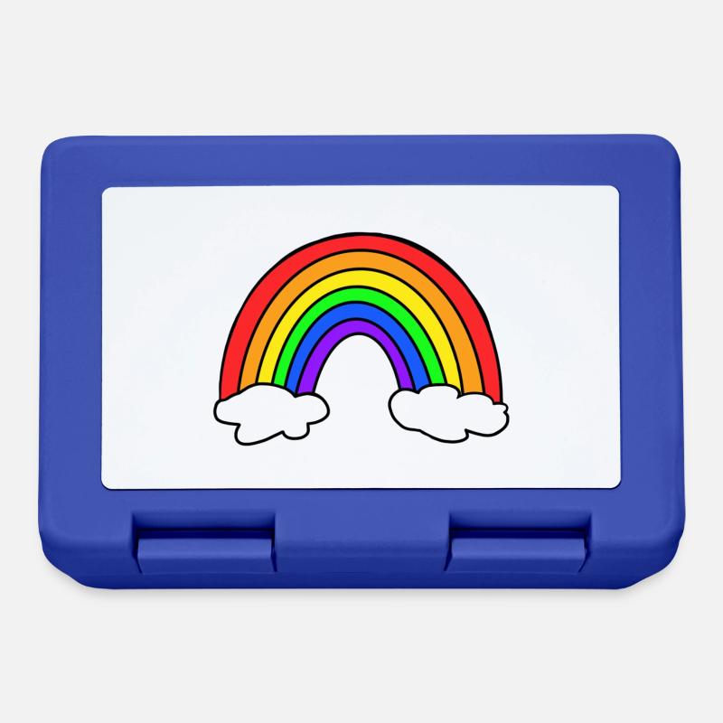 Regenbogen - Brotdose - Royalblau