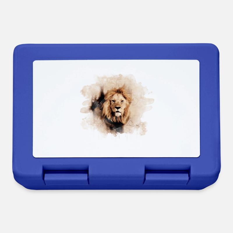 Lion splash - Lunchbox - royal blue