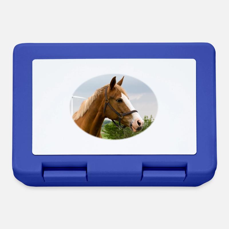 Cheval. Cheval. - Boîte à goûter - bleu royal
