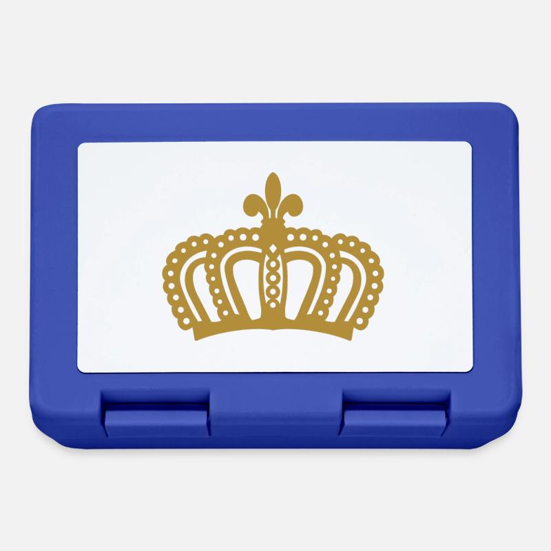 Krone - Brotdose - Royalblau