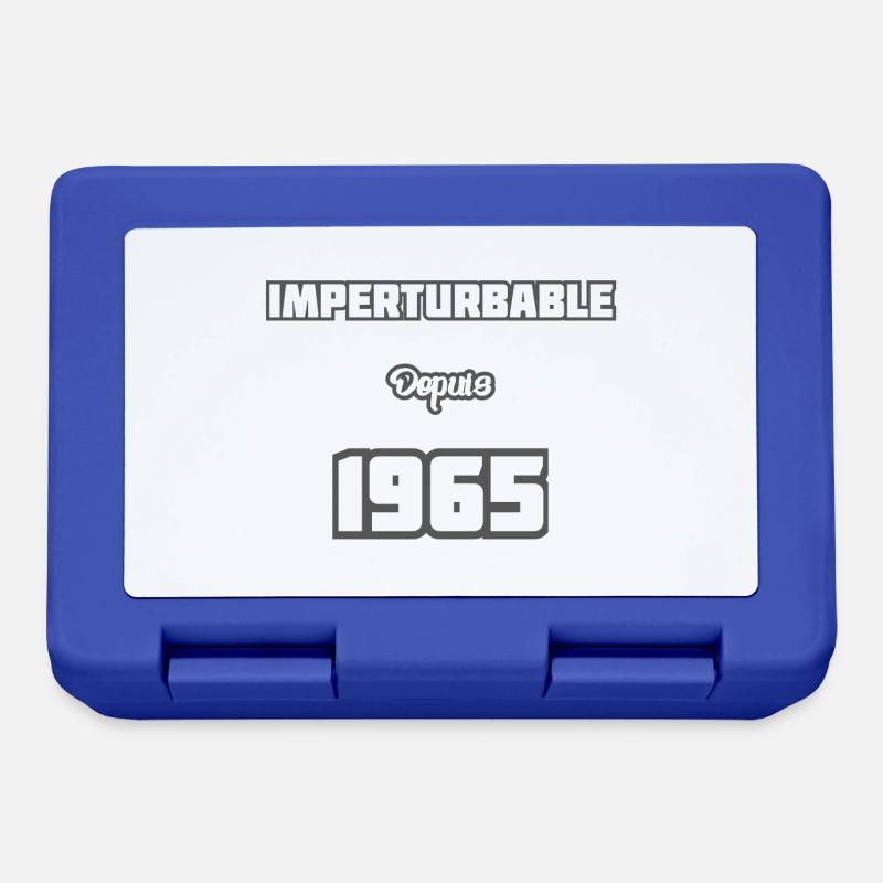 Année de naissance / Birth years - 1965 - Boîte à goûter - bleu royal