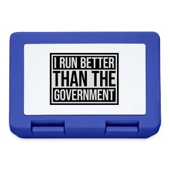 run better than government - Lunchbox - royal blue - Front