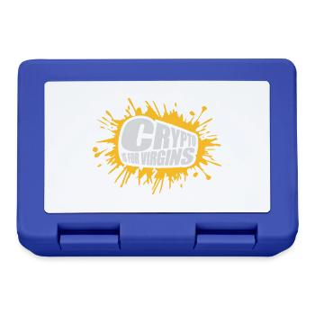 crypto is for virgins - Lunchbox - royal blue - Front