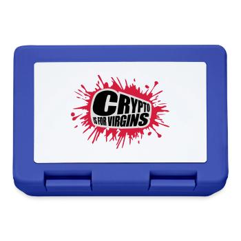 crypto is for virgins - Lunchbox - royal blue - Front