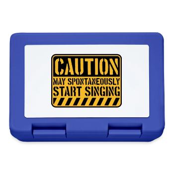 may spontaneously start singing - Lunchbox - royal blue - Front