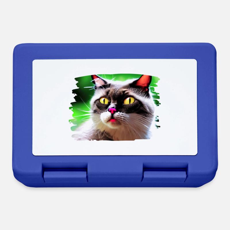 Cracy cat 4 - Lunchbox - royal blue