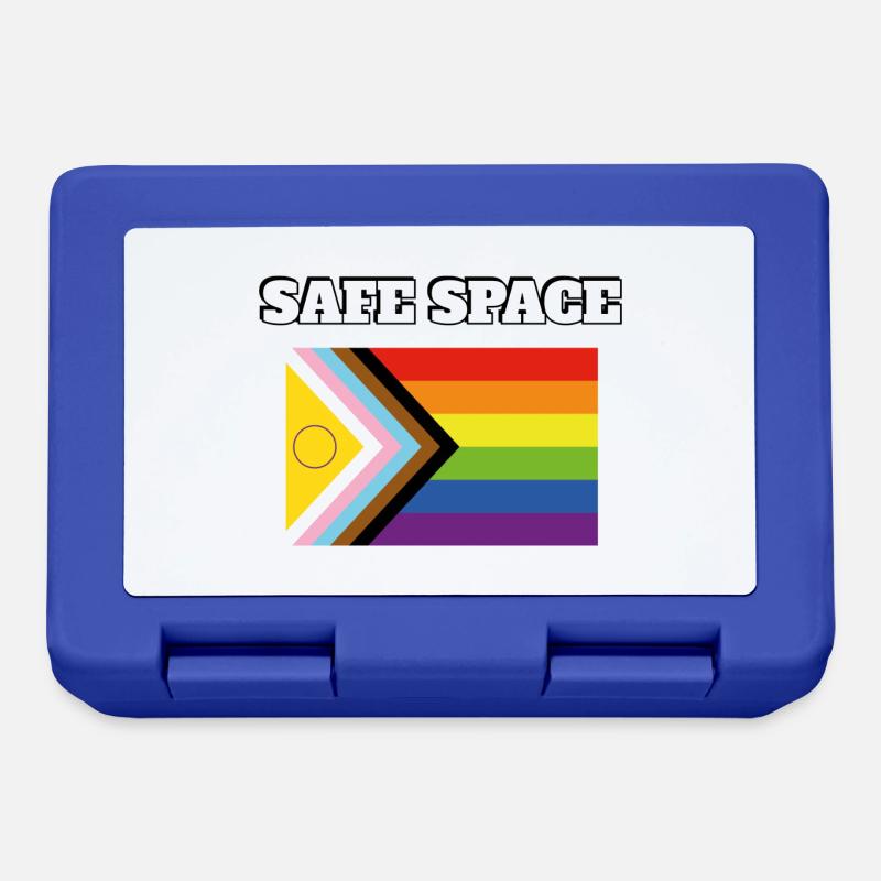 Inklusive Pride Pride SICHERER RAUM - Brotdose - Royalblau