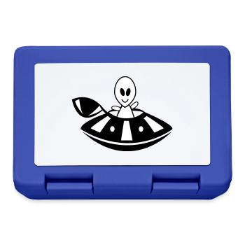 alien ufo - Brotdose - Royalblau - Vorne