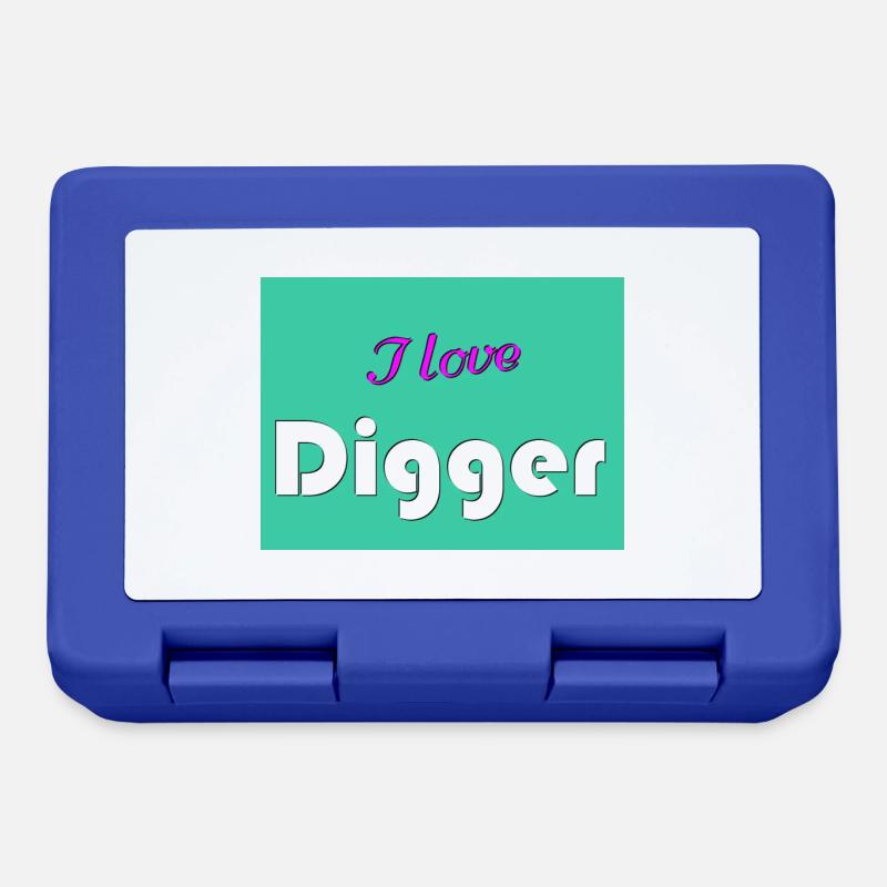 J’adore Digger - Boîte à goûter - bleu royal