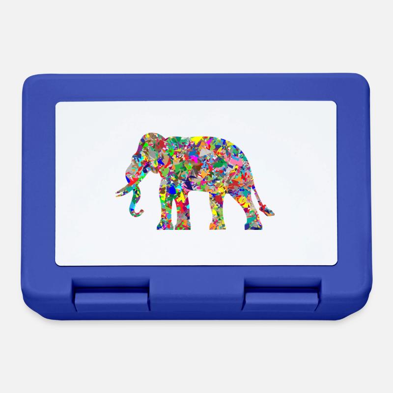 éléphant - Boîte à goûter - bleu royal