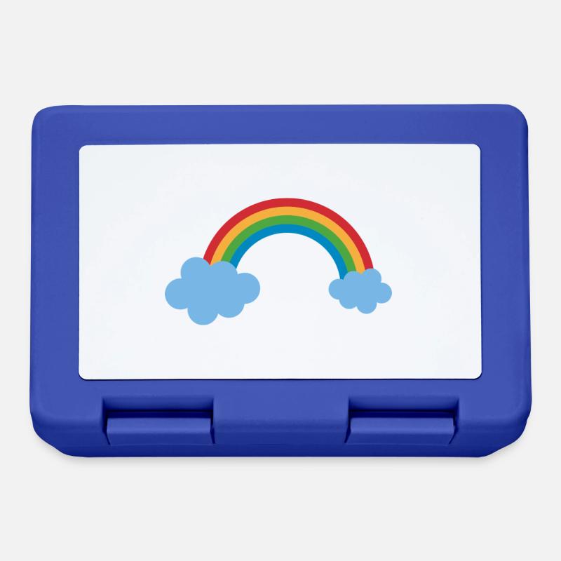 arc-en-ciel - Boîte à goûter - bleu royal