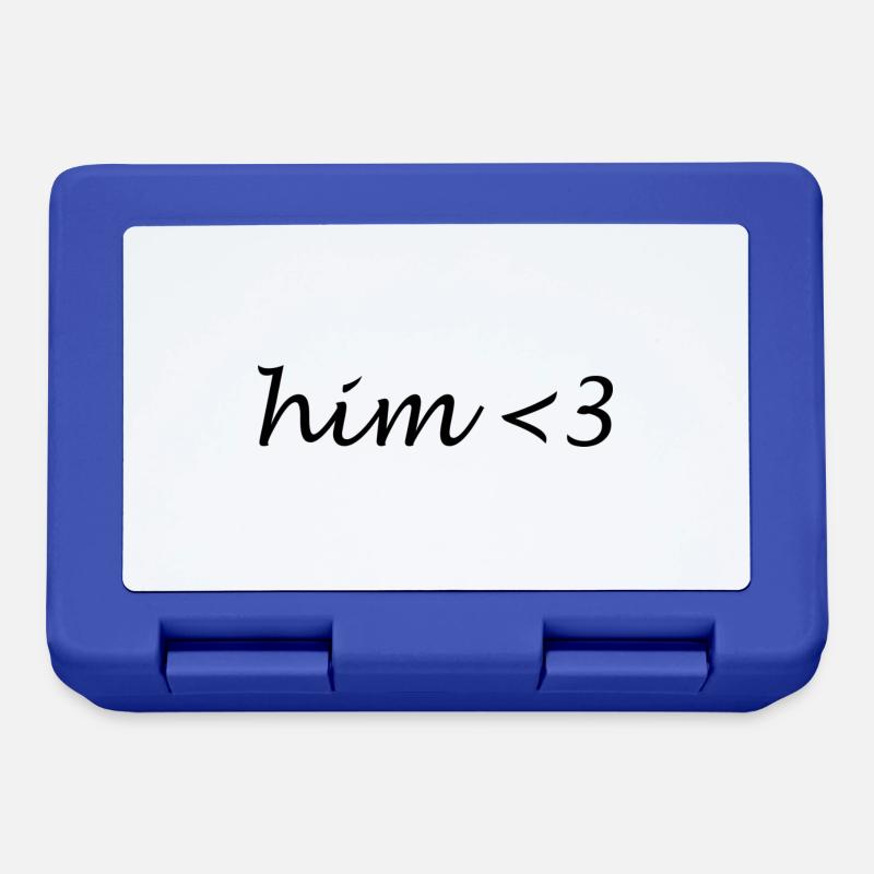 him <3 - Brotdose - Royalblau