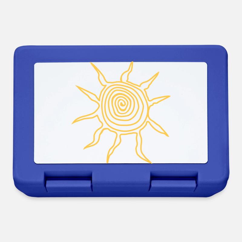Sonne - Brotdose - Royalblau