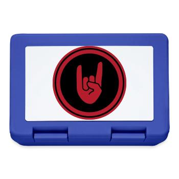 Party Hand Symbol - Brotdose - Royalblau - Vorne