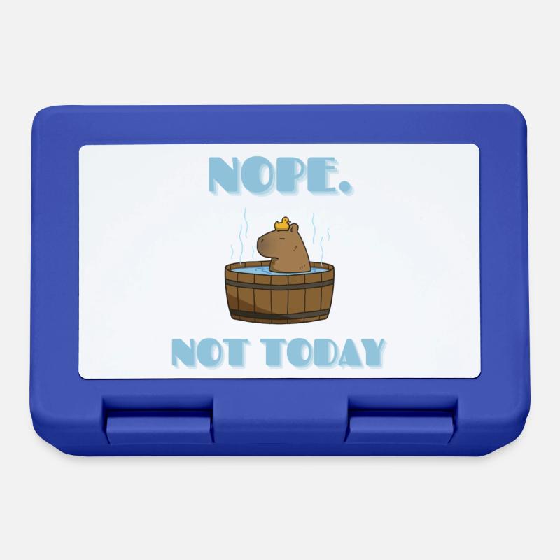 CAPYBARA not today - Lunchbox - royal blue