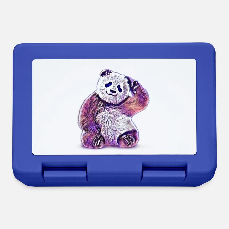 Panda - Brotdose - Royalblau