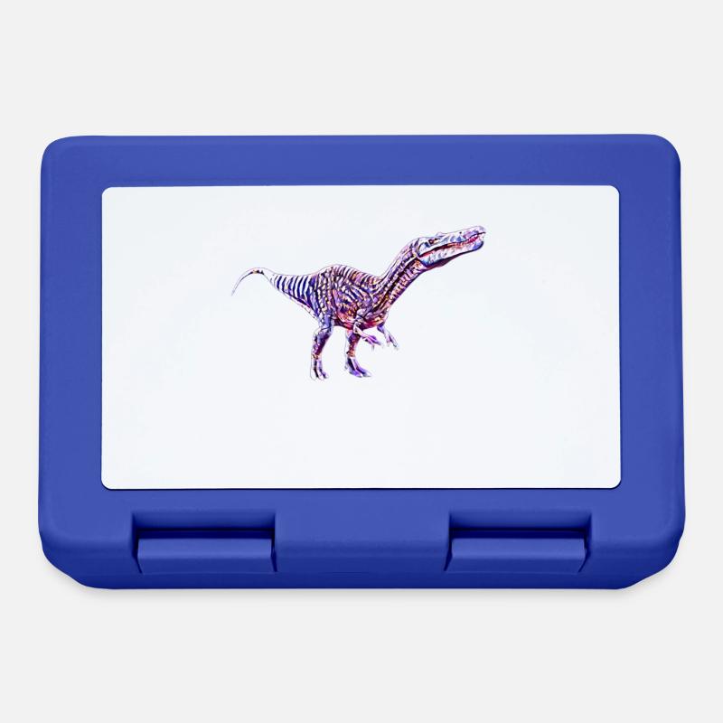 Dinosaurier - Brotdose - Royalblau