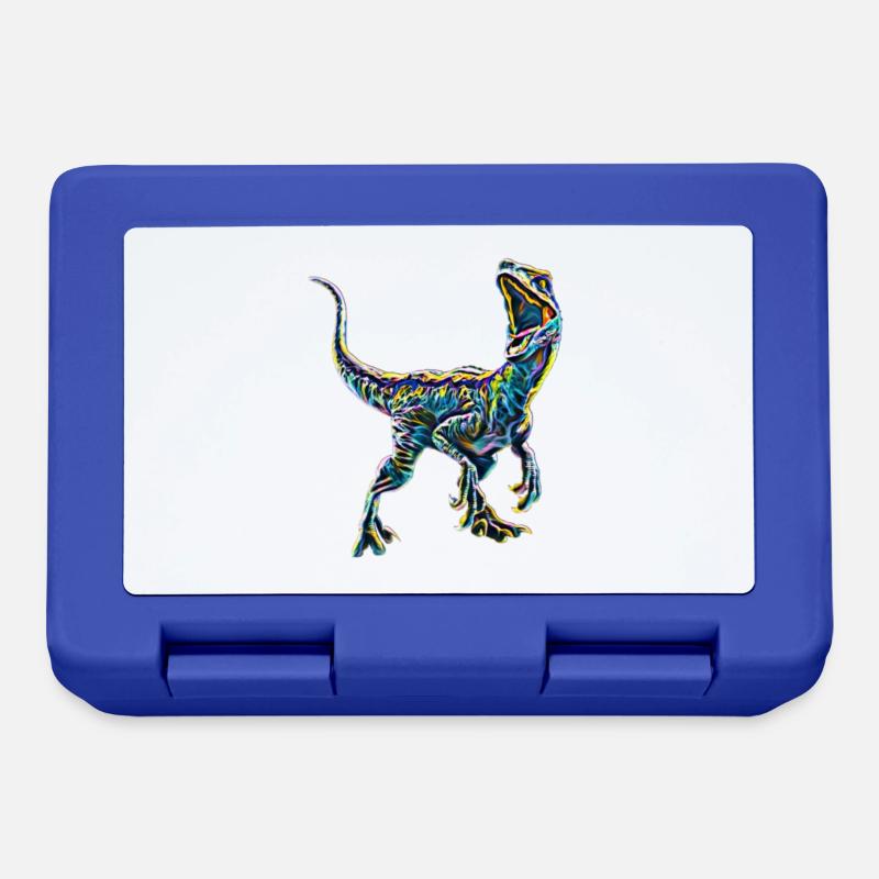Velociraptor - Boîte à goûter - bleu royal