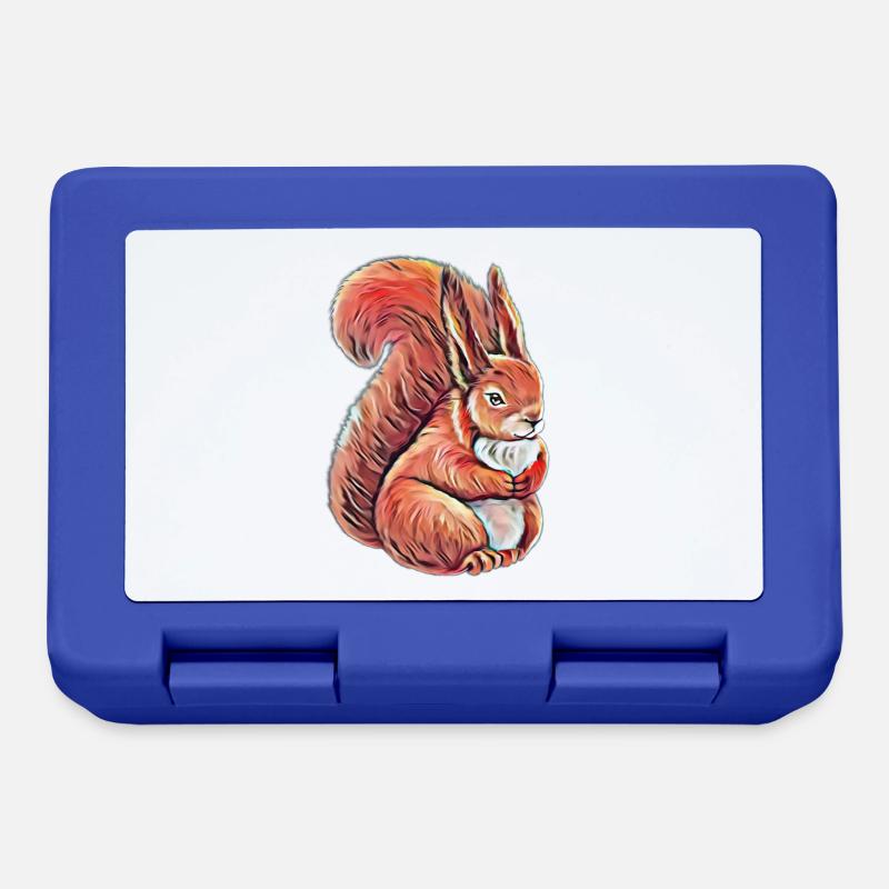 squirrel - Lunchbox - royal blue