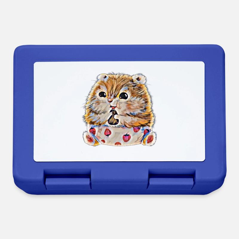 Hamster - Brotdose - Royalblau
