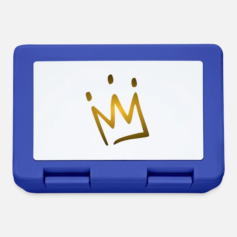 Krone - Brotdose - Royalblau
