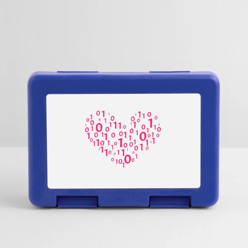 Heart Binary Coding Computer Science Gift Lunchbox
