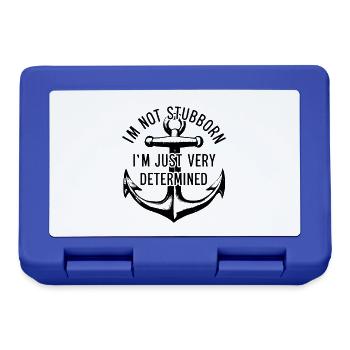 I'm not stubborn, I'm just very determined. - Lunchbox - royal blue - Front