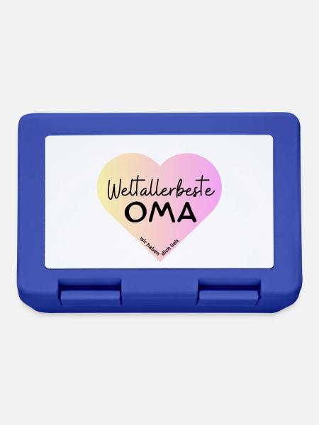 Weltallerbeste Oma- Wir haben dich lieb! - Brotdose - Royalblau