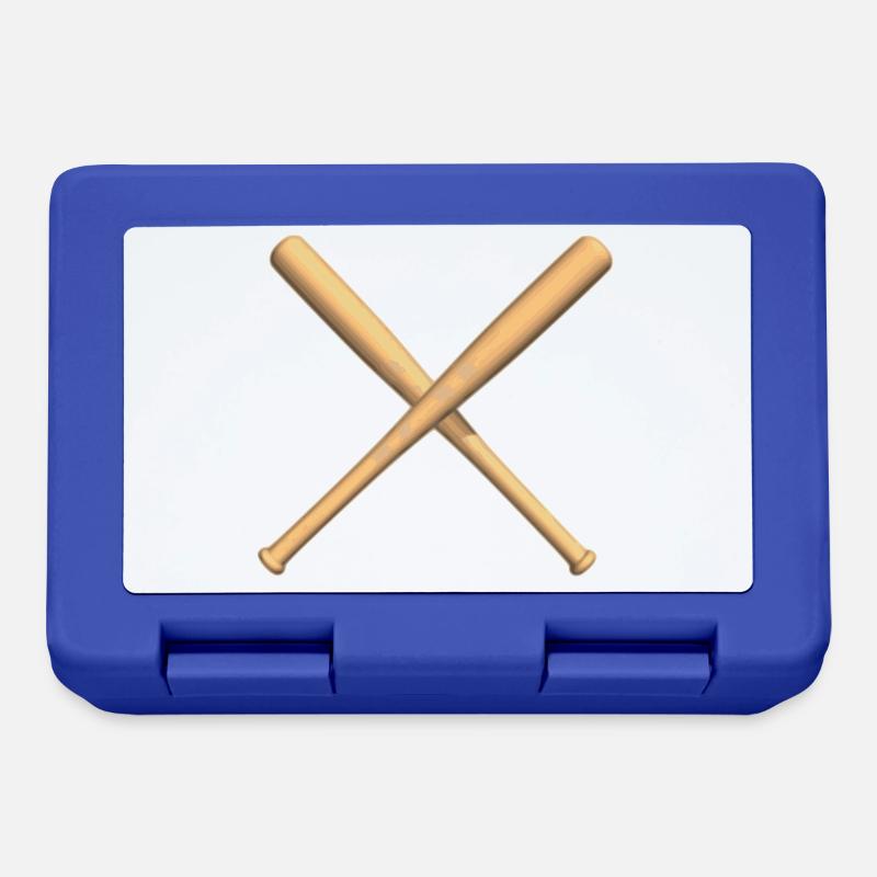 batte de baseball - Boîte à goûter - bleu royal