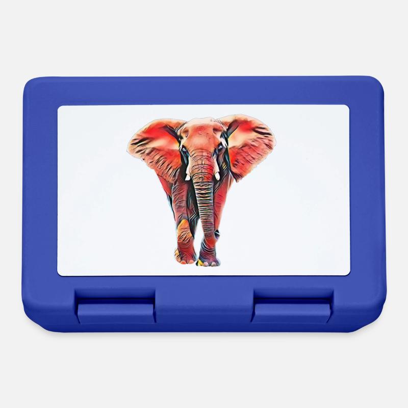 elephant - Lunchbox - royal blue
