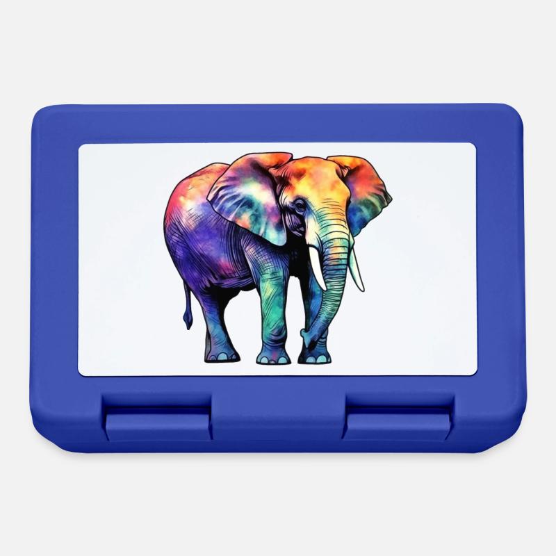 Éléphant - Boîte à goûter - bleu royal